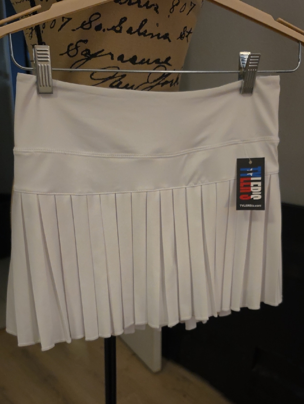 ® Tylers White Pleated Tennis Skirt
